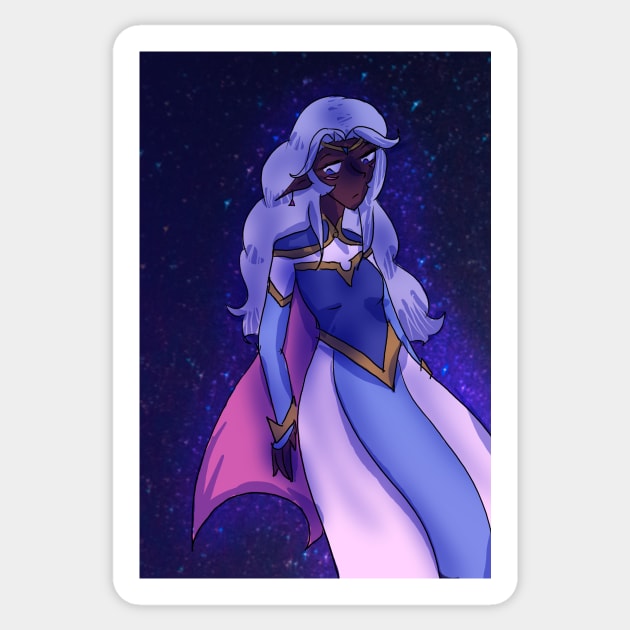 Voltron Allura Infinitesimal Art Print Sticker by nhitori